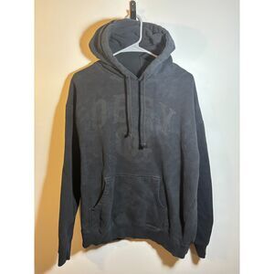 Obey Hoodie Men’s Large Black Pullover Sweatshirt Streetwear Graphic Logo